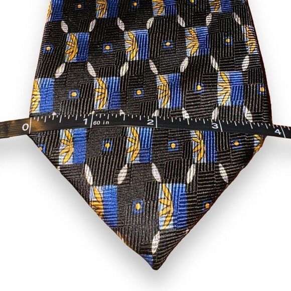 Robert Talbott Studio Blue & Black Handmade in USA Tie - Picture 2 of 6